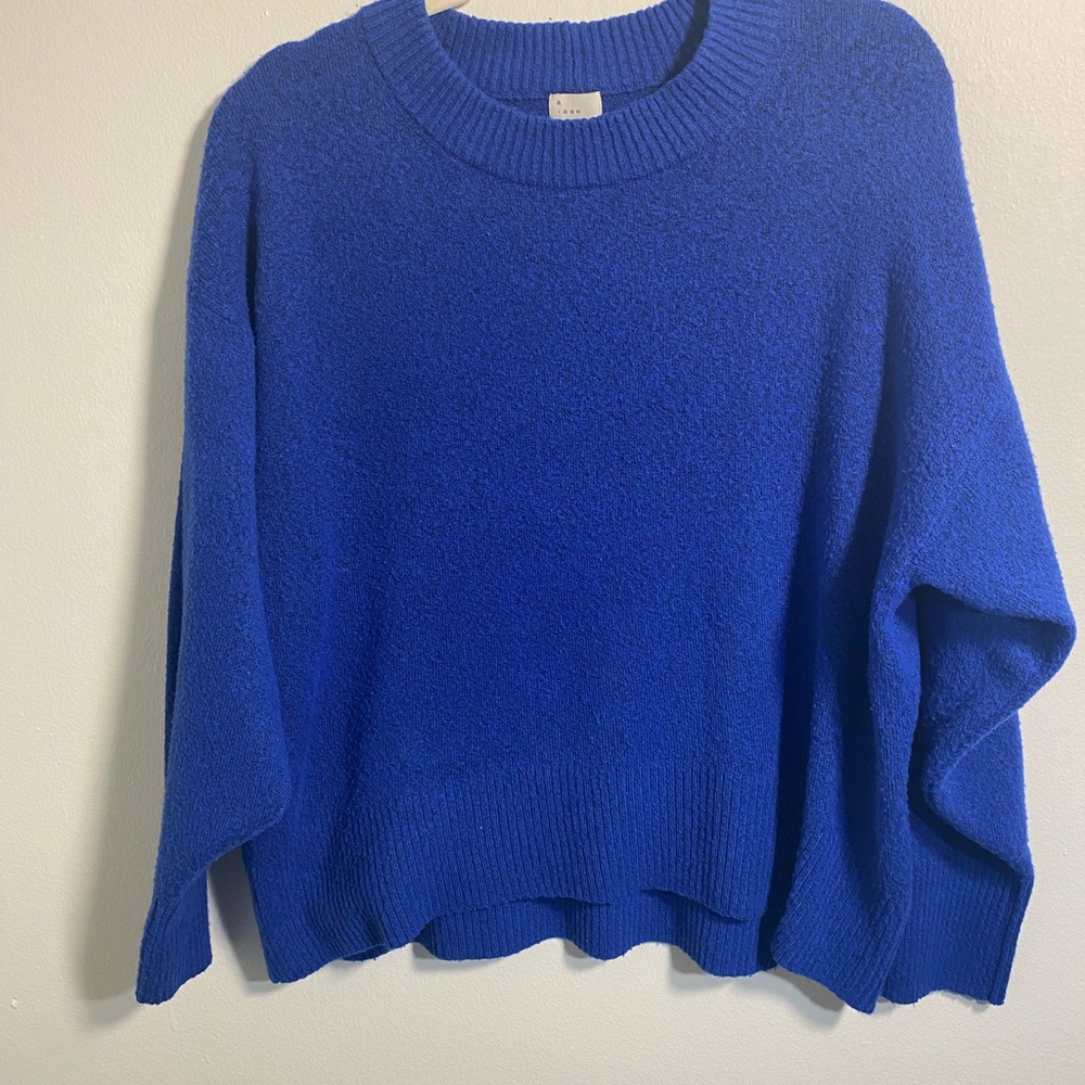 a new day Vibrant Blue Crew Neck Sweater